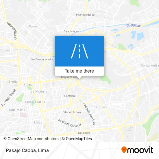 Pasaje Caoba map