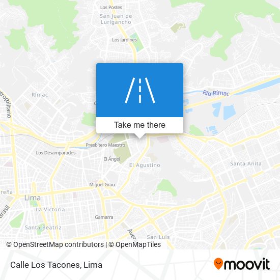 Calle Los Tacones map