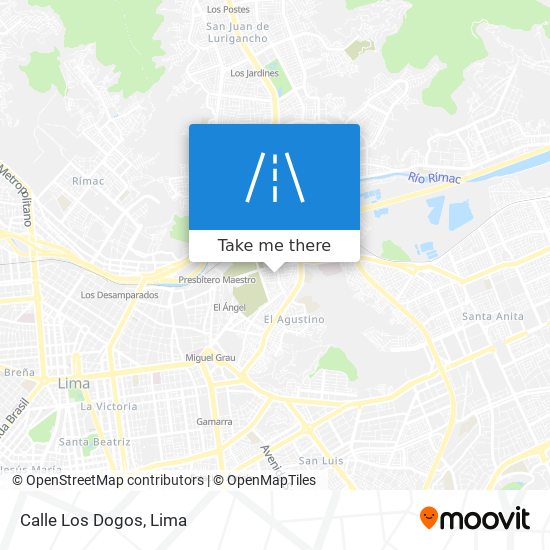 Calle Los Dogos map