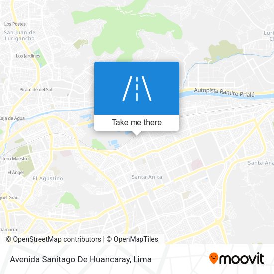 Avenida Sanitago De Huancaray map