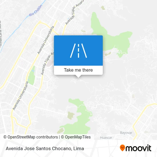 Avenida Jose Santos Chocano map