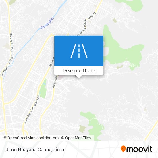 Jirón Huayana Capac map