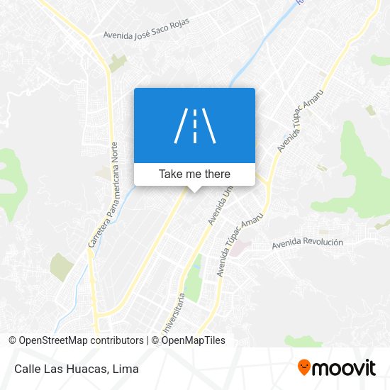 Calle Las Huacas map