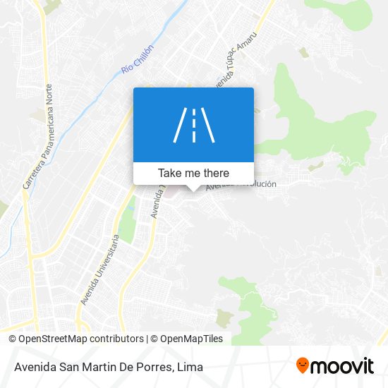 Mapa de Avenida San Martin De Porres