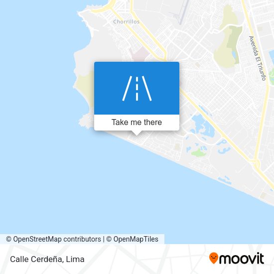 Mapa de Calle Cerdeña