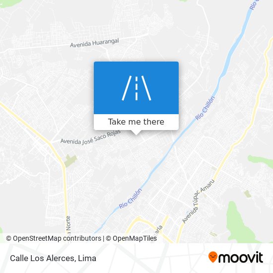 Mapa de Calle Los Alerces