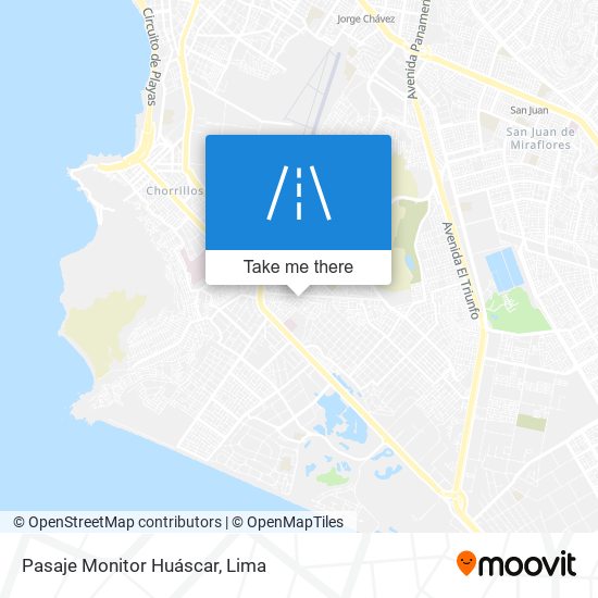 Mapa de Pasaje Monitor Huáscar