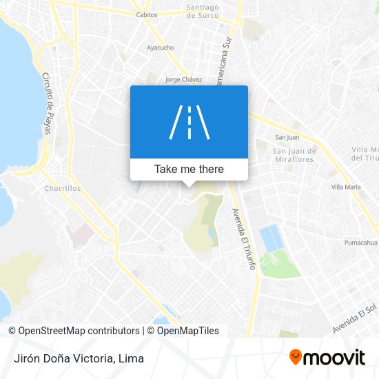 Jirón Doña Victoria map