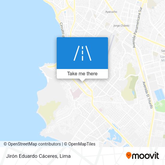 Jirón Eduardo Cáceres map