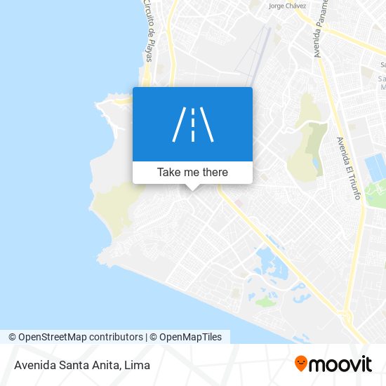 Avenida Santa Anita map