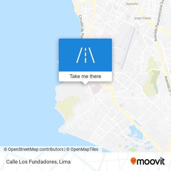 Calle Los Fundadores map