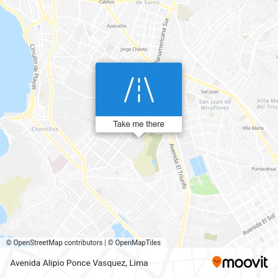 Mapa de Avenida Alipio Ponce Vasquez