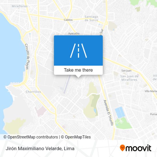 Jirón Maximiliano Velarde map