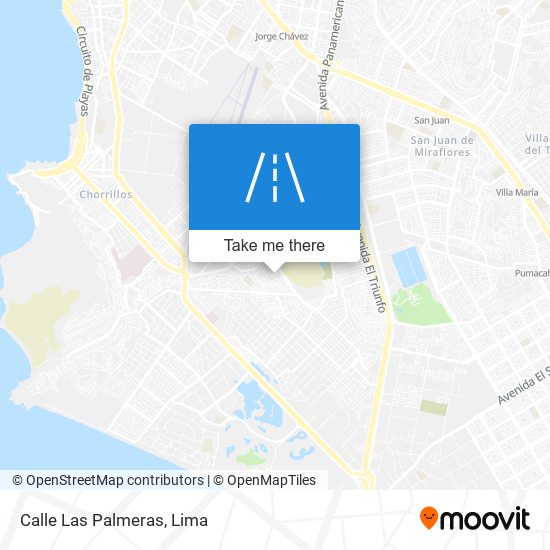 Calle Las Palmeras map