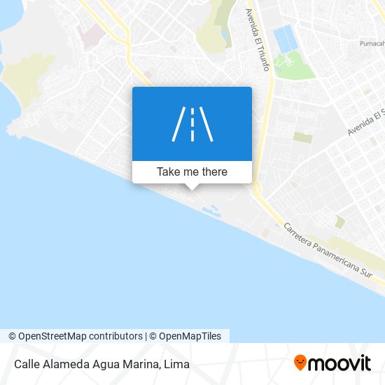 Calle Alameda Agua Marina map