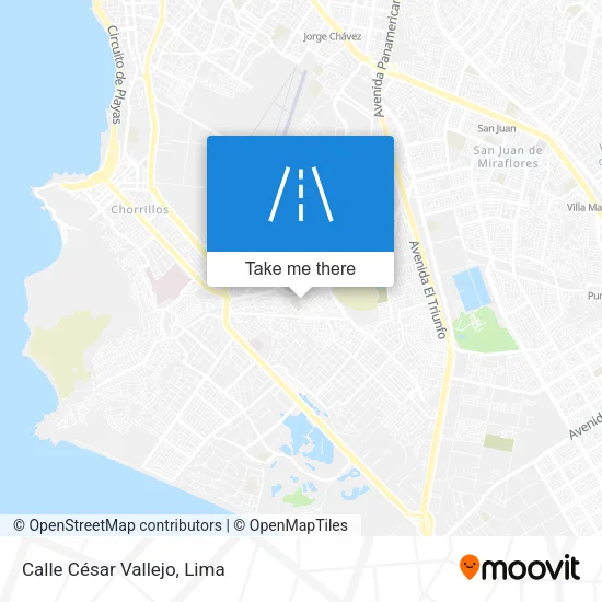 Mapa de Calle César Vallejo