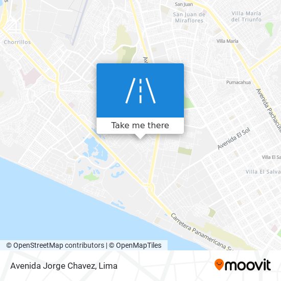 Avenida Jorge Chavez map