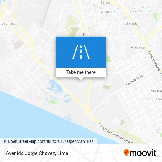 Avenida Jorge Chavez map