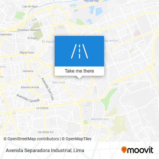 Mapa de Avenida Separadora Industrial