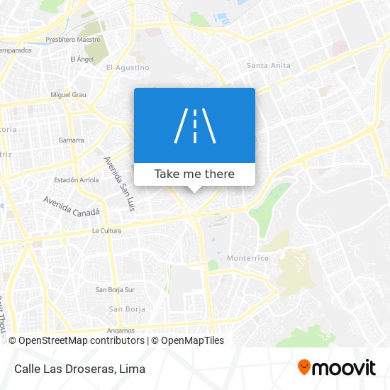 Calle Las Droseras map