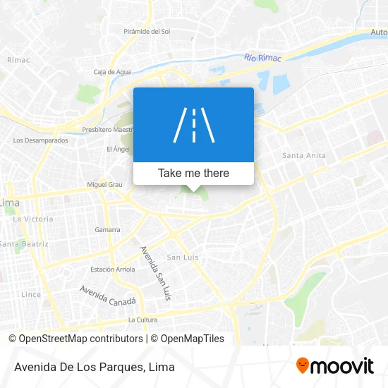 Avenida De Los Parques map