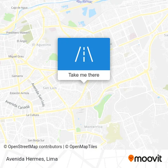 Avenida Hermes map