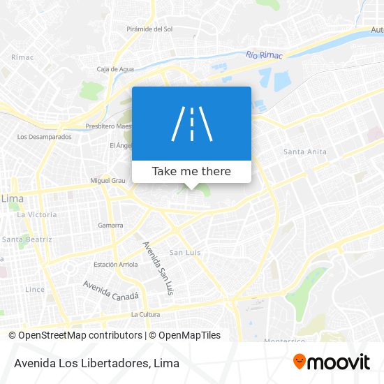Avenida Los Libertadores map