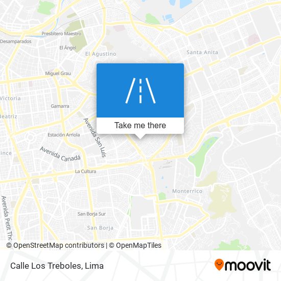 Calle Los Treboles map