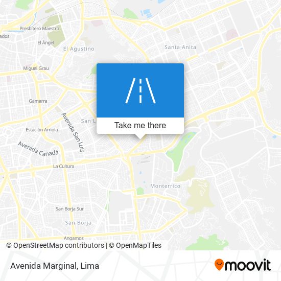 Avenida Marginal map