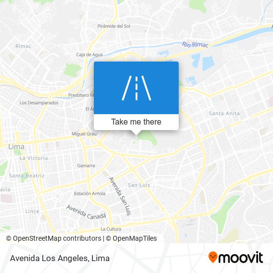 Mapa de Avenida Los Angeles