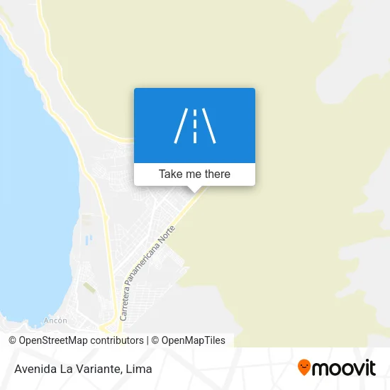 Avenida La Variante map