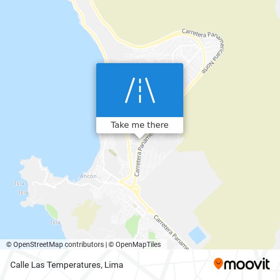 Calle Las Temperatures map