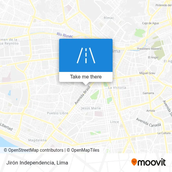 Jirón Independencia map