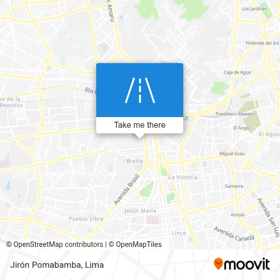 Jirón Pomabamba map