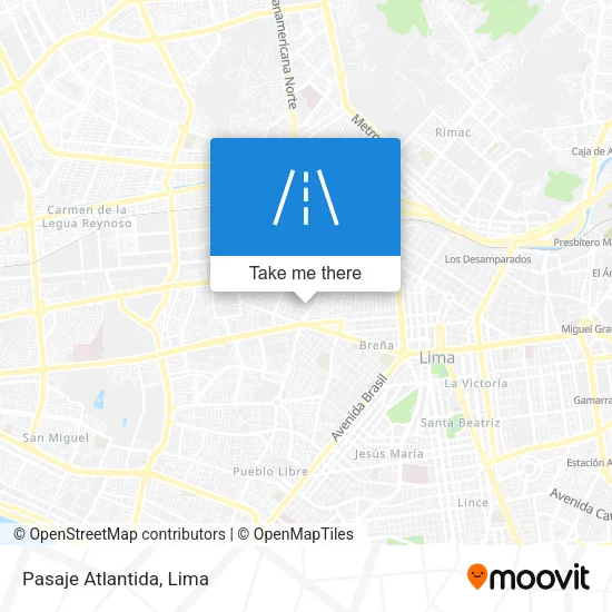 Pasaje Atlantida map