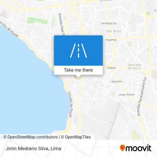 Jirón Medrano Silva map