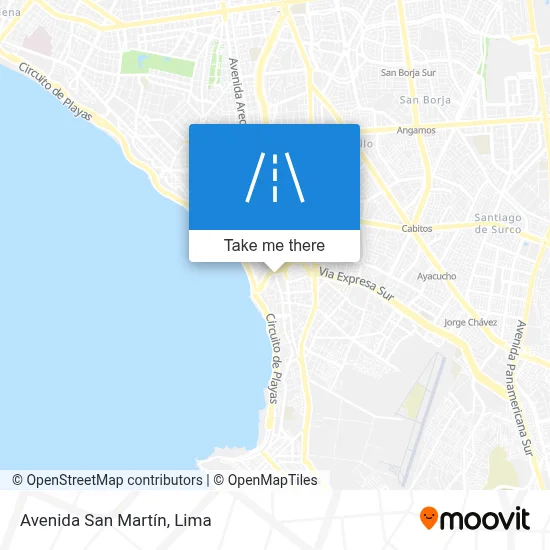 Avenida San Martín map