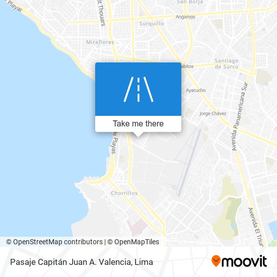 Pasaje Capitán Juan A. Valencia map