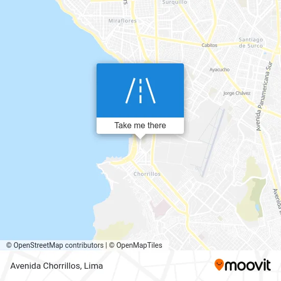 Avenida Chorrillos map