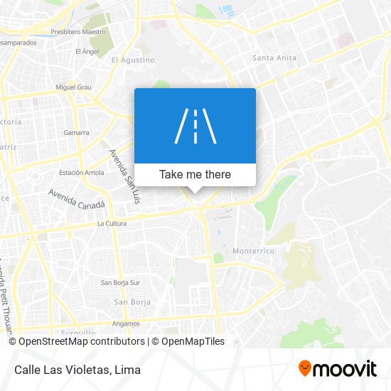 Calle Las Violetas map