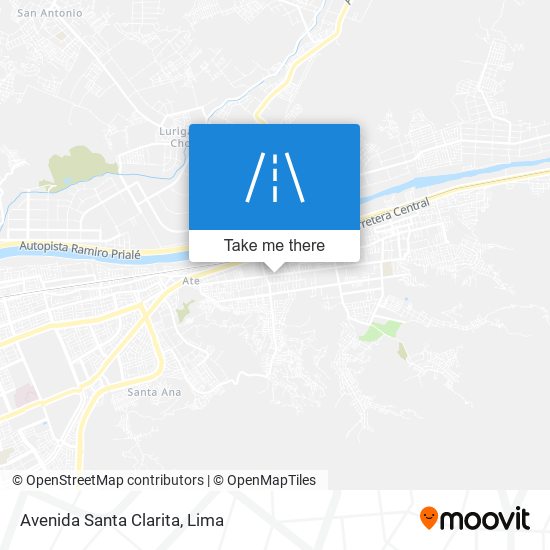 Avenida Santa Clarita map