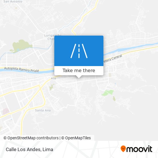 Calle Los Andes map