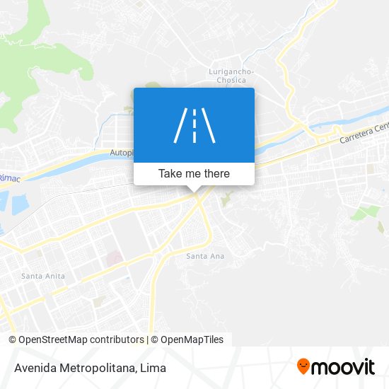 Mapa de Avenida Metropolitana