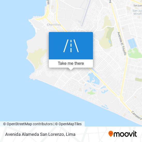 Avenida Alameda San Lorenzo map