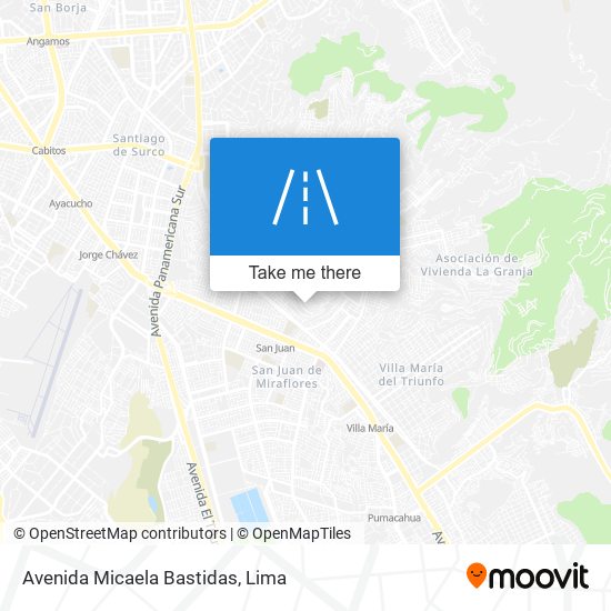 Avenida Micaela Bastidas map