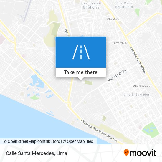 Calle Santa Mercedes map