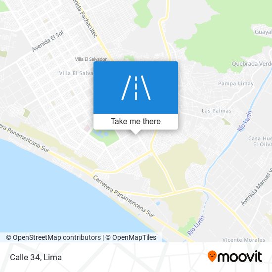 Calle 34 map