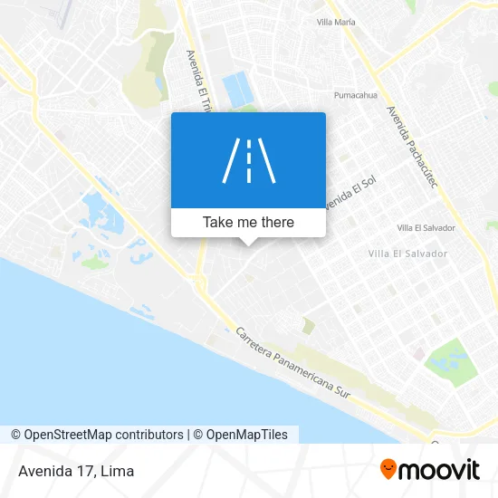 Avenida 17 map