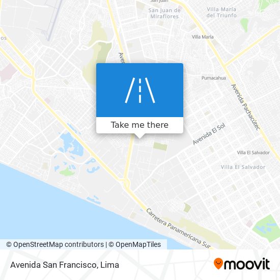 Avenida San Francisco map