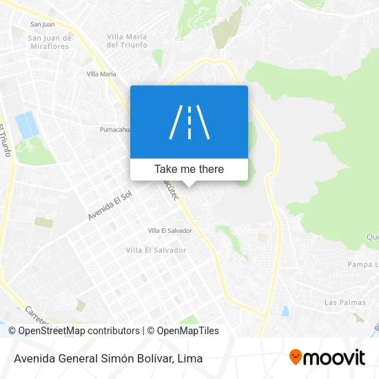Avenida General Simón Bolívar map